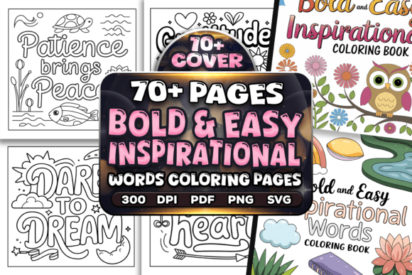 Download Easy Inspirational Words Coloring Pages - Word Collection