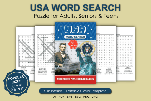 Download USA Word Search Puzzle Book for Adults - Word Collection