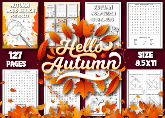 Download Autumn Word Search for Adults - Word Collection