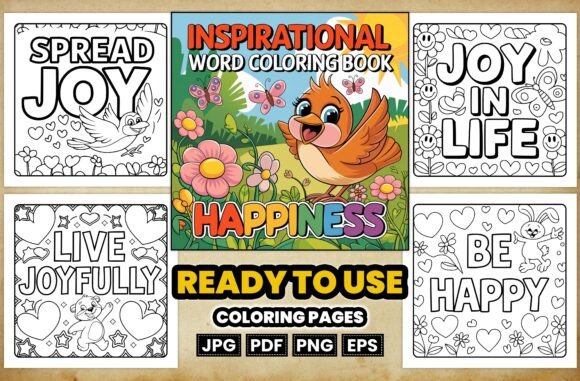 Download Inspirational Word Coloring Book - Word Collection