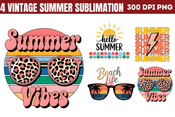 Download Vintage Summer Sublimation Bundle 2 - Vintage Collection