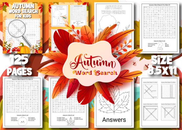 Download Autumn Word Search for Kids - Word Collection