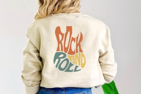 Download Rock and Roll Word Art in Guitar Shape - Word Collection