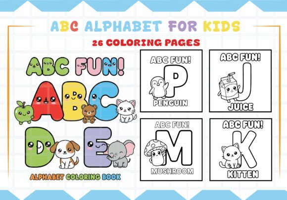 Download ABC Alphabet Coloring Pages for Kids - Premium Resources