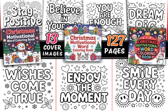 Download Christmas Motivational Word Coloring Pag - Word Collection