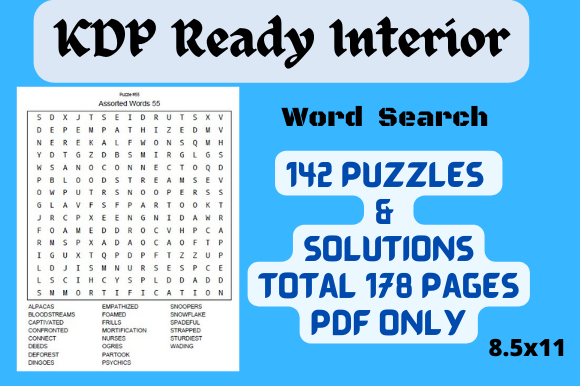Download Word Search KDP Kids Interior - Word Collection