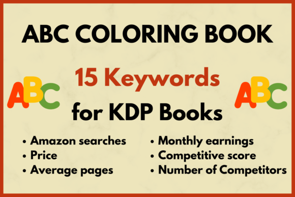 Download ABC Coloring Book KDP Keyword Research - Word Collection