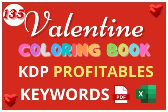 Download Valentine Coloring Book Keywords for KDP - Word Collection