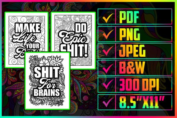 Download Teacher Swear Word Adults Coloring Pages - Word Collection