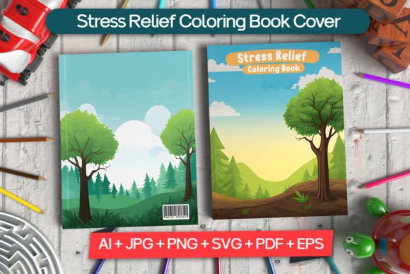 Download Stress Relief Coloring Book Cover - Book cover Collection