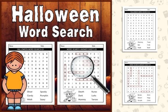 Download 10 Halloween Word Search Puzzle for Kids - Word Collection