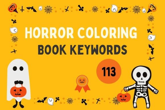 Download Horror Coloring Book Keywords - Word Collection