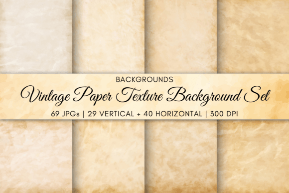 Download Vintage Paper Texture Background Set - Vintage Collection
