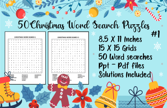 Download Christmas Word Searches for Adults - Word Collection