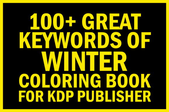 Download Winter Coloring Book Keywords for KDP - Word Collection