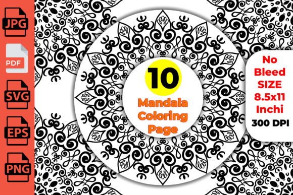Download Antistress Monochrome Mandala for Adults - Monochrome Collection