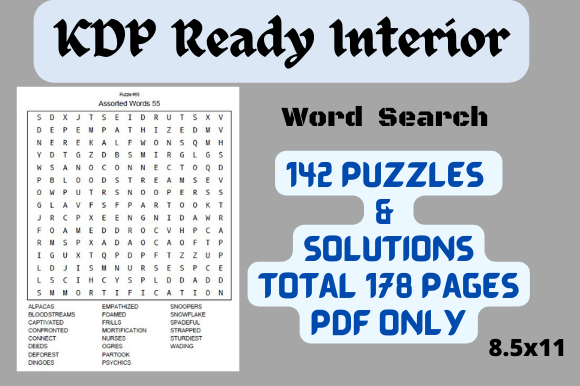 Download Word Search KDP Kids Interior - Word Collection