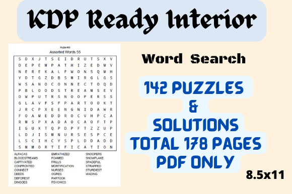 Download Word Search KDP Kids Interior - Word Collection
