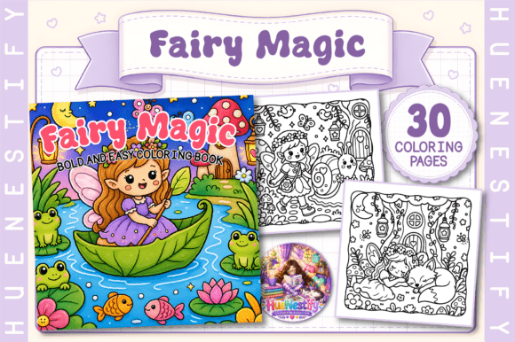Download Fairy Magic Bold and Easy Coloring Book - Bold and easy coloring book Collection
