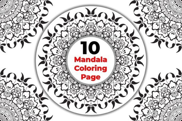 Download Decorative Monochrome Mandala Color Page - Monochrome Collection