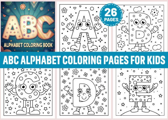 Download ABC Alphabet Coloring Pages for Kids - Premium Resources