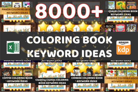 Download 8000+ KDP COLORING BOOK KEYWORD IDEAS - Word Collection