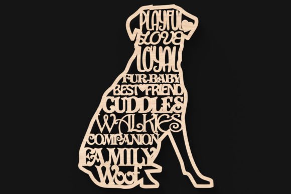 Download Dog Words Sign Svg Laser Cut Files - Word Collection
