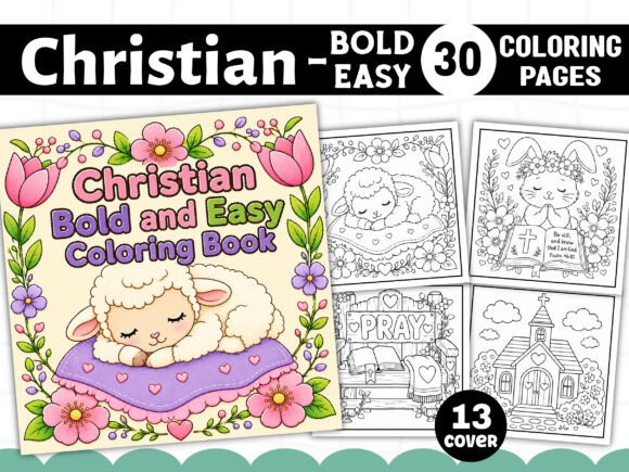 Download Christian Bold and Easy Coloring Book - Bold and easy coloring book Collection