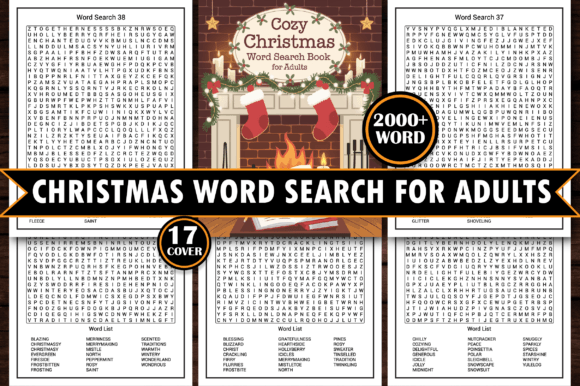 Download Cozy Christmas Word Search Book Adults - Word Collection