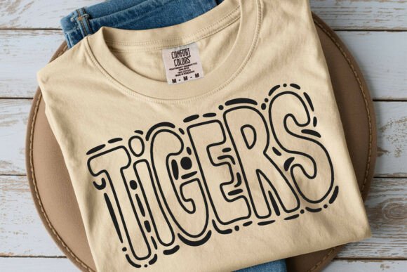 Download TIGERS - Doodle Word Outline Svg - Word Collection