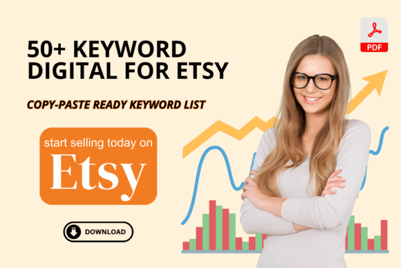 Download 50+ KEYWORD DIGITAL IDEAS for ETSY - Word Collection