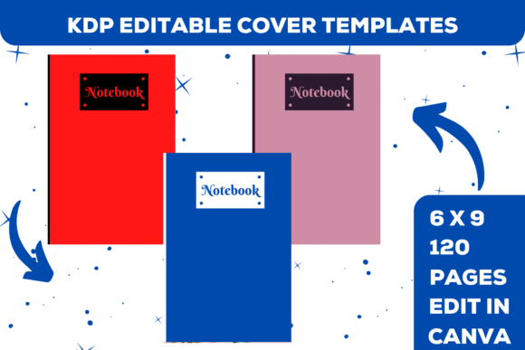 Download KDP Canva Template Notebook Cover - Book cover Collection