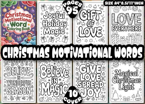 Download Christmas Motivational Words Coloring - Word Collection